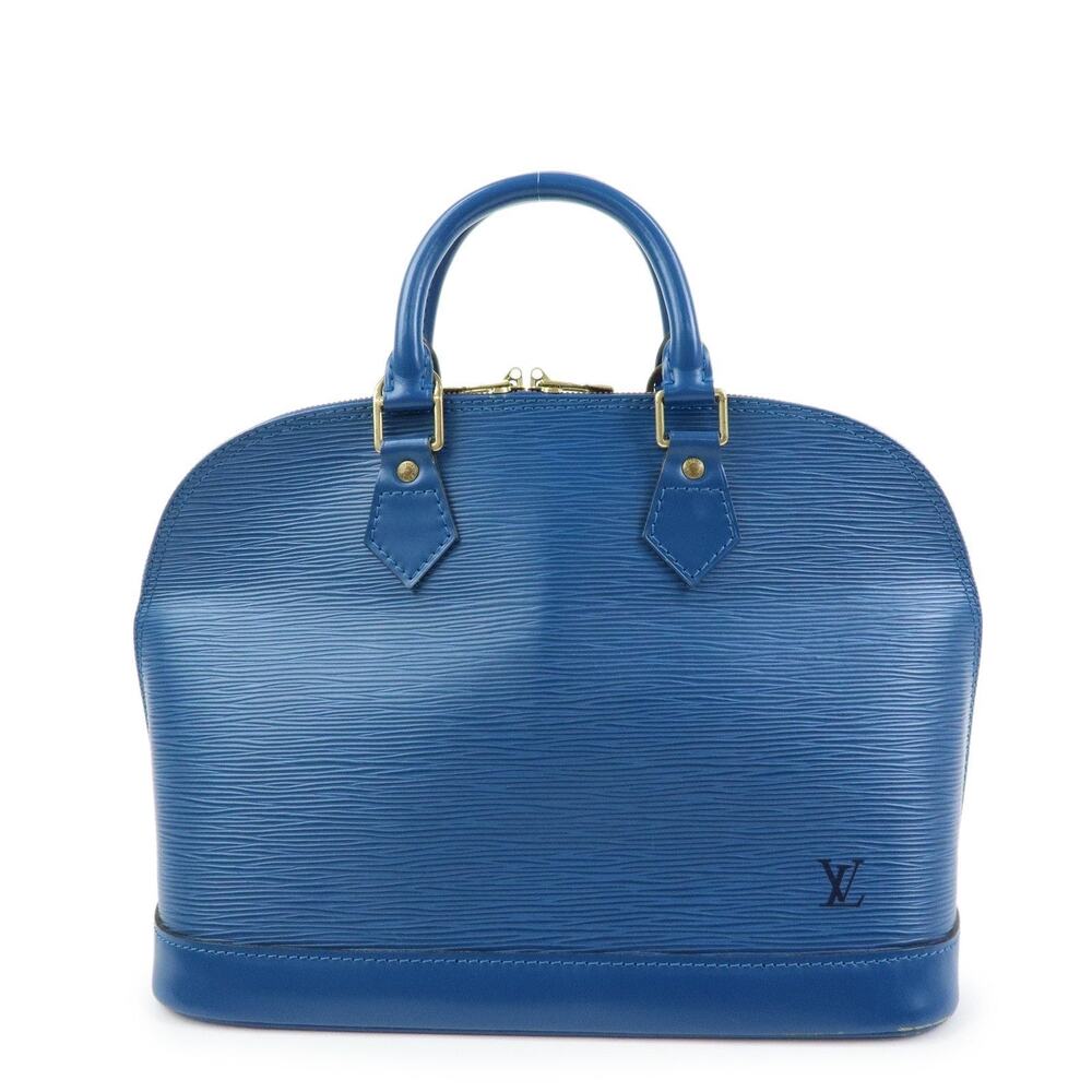 Louis Vuitton Epi Leather Alma Handbag Blue
